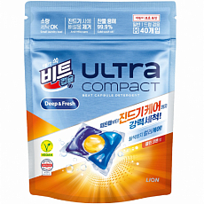 LION (Лион) Капсулы для стирки Beat Capsule Ultra Deep & Fresh (Clean Cotton), 40 шт, фото