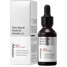 JMsolution (ЖМсэлюшн) Омолаживающая сыворотка для лица с муцином улитки Skin Boost Snail 97 Serum 1.0, 30 мл, фото
