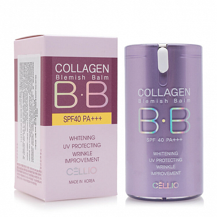 CELLIO ББ Крем для лица с коллагеном COLLAGEN BLEMISH BALM BB #21 SPF40 PA+++, 40 мл, фото