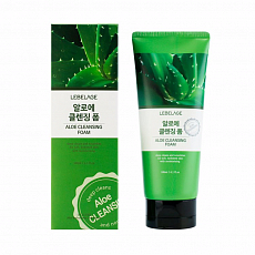 Пенка для умывания с экстрактом алоэ Lebelage Aloe Soothing Cleansing Foam, 180 мл, фото