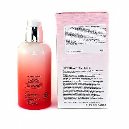 Эмульсия для лица питательная с экстрактом розы The Skin House линейки Rose Heaven Emulsion, 130 мл, фото