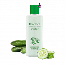 Успокаивающая эмульсия с экстрактом огурца Deoproce (Деопрос) Hydro Calming Down Cucumber Emulsion, 380 мл, фото