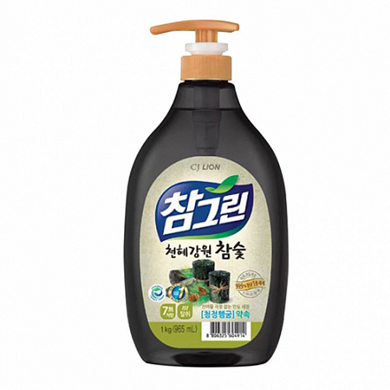 Жидкость для мытья посуды с экстрактом древесного угля LION (Лион) Chamgreen Charcoal pump, 1000 гр, фото