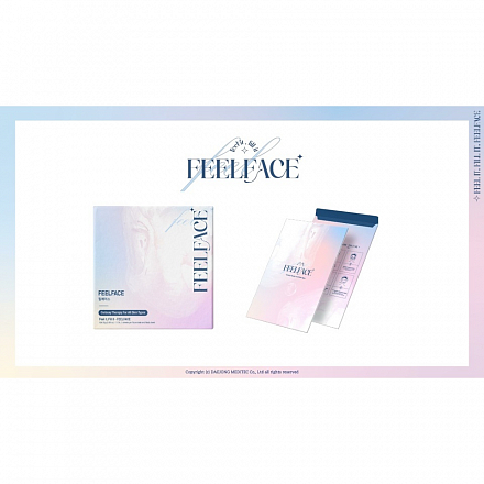 Карбокситерапия. Комплект геля и масок для лица и шеи DJ Carborn Therapy FEELFACE Carboxy CO2 Gel Mask Pack, 25 мл * 5 шт., фото