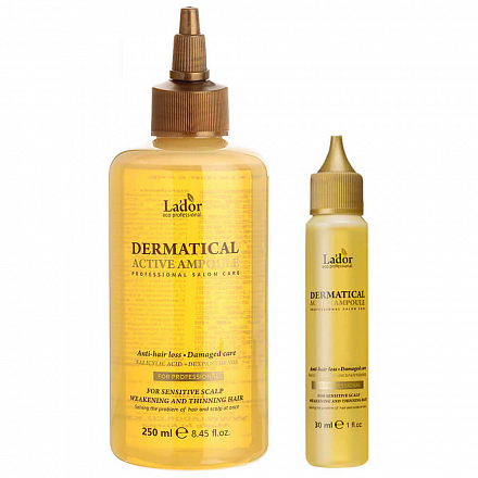 Функциональный филлер против выпадения волос Lador (Ладор) Dermatical Active Ampoule, 250 мл, фото