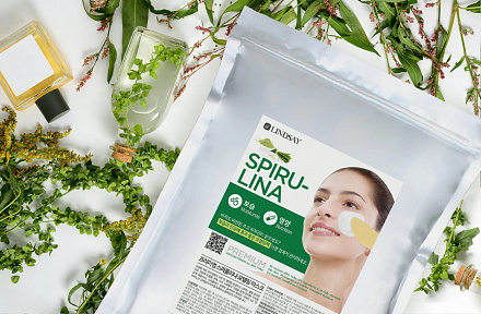 Альгинатная маска с водорослями Lindsay (Линдсей) Premium Spirulina Modeling Mask, 1000 г, фото