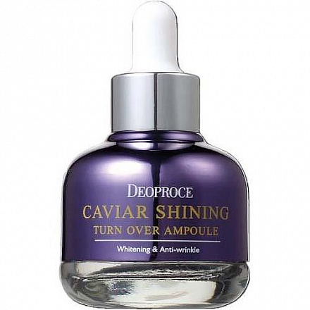 Питательная сыворотка для лица с экстрактом черной икры Deoprice (Деопрос) Caviar Shining Turn Over Ampoule, 30 мл, фото