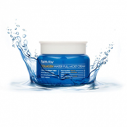 Увлажняющий крем для лица с коллагеном FarmStay (Фармстей) Collagen Water Full Moist Cream, 100 мл, фото