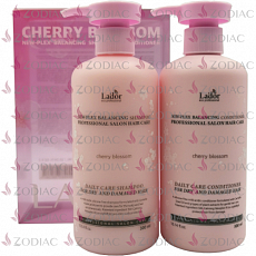 Lador Подарочный набор Шампунь + Кондиционер New-Plex Balancing Shampoo + Conditioner Cherry Blossom, 2 х 300 мл, фото