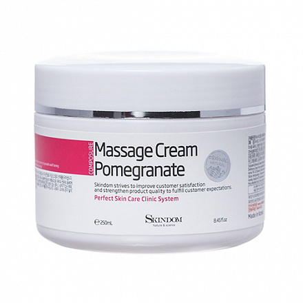 Массажный крем для лица с экстрактом граната Skindom (Скиндом) Massage Cream Pomegrante 250 мл, фото