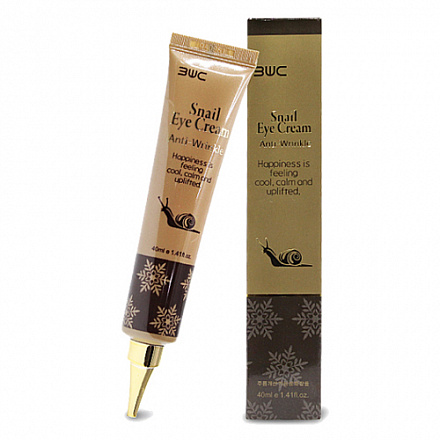 Крем для век (в тубе) с улиточным муцином 3W Clinic (3Д Клиник) 3W Clinic Snail Eye Cream Anti Wrinkle, 40 мл, фото