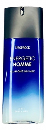 Тонизирующее молочко для мужчин Deoproce (Деопрос) Energetic Homme All-In-One Skin Milk,130 мл, фото
