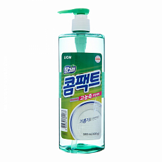 LION Средство для мытья посуды, овощей и фруктов Зелёный чай Chamgreen Bottle, 580 мл, фото