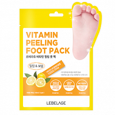 LEBELAGE Отшелушивающий пилинг для ног Vitamin Peeling Foot Pack, 1 пара, фото