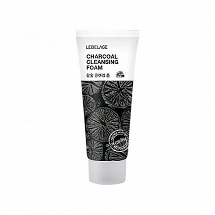 Пенка для умывания с экстрактом древесного угля Lebelage Charcoal Cleansing Foam, 100 мл, фото