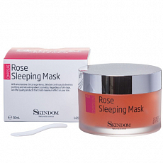 Ночная восстанавливающая гель маска с экстрактом розы Skindom (Скиндом) Rose Sleeping Mask, 50 мл, фото
