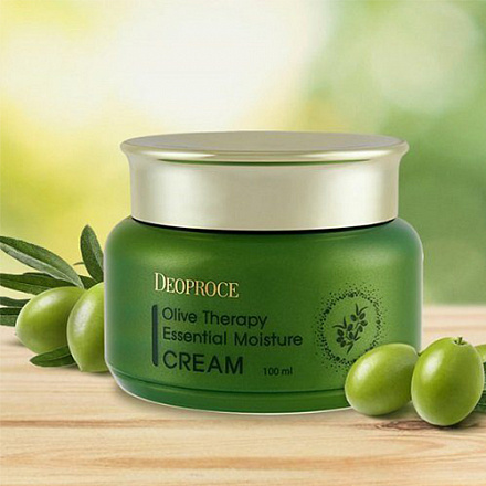 Увлажняющий крем с маслом оливы Deoproce (Деопрос) Korea Olive Therapy Essential Moisture Cream, 100 мл, фото