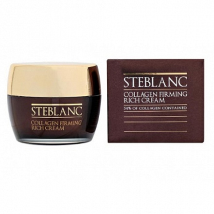 Крем для лица питательный с коллагеном (54%) Steblanc Collagen Firming Rich Cream, 50 мл, фото