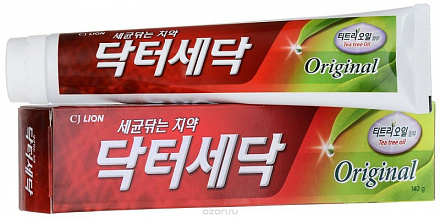 Зубная паста с маслом чайного дерева LION (Лион) New Dr.Sedoc Original Plus Toothpaste, 140 г, фото