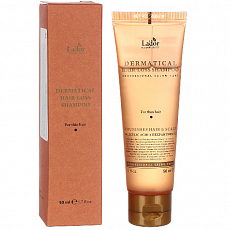 Шампунь против выпадения волос Lador (Ладор) Dermatical Hair-loss For Thin Hair Shampoo, 50 мл, фото
