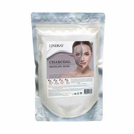 Альгинатная маска с древесным углем Lindsay (Линдсей) Charcoal Modeling Mask, 240 г, фото