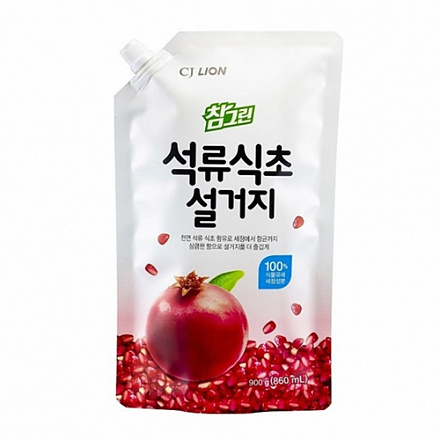 Жидкость для мытья посуды с ароматом граната LION (Лион) Chamgreen refill, 900 гр, фото