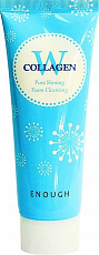Очищающая пенка с морским коллагеном Enough (Инаф) W Collagen Pure Shining Foam Cleansing, 100 мл, фото