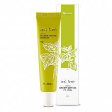 Интенсивный успокаивающий крем для век Deoproce (Деопрос) Real Fresh Vegan Intensive Soothing Eye Cream, 30 г, фото