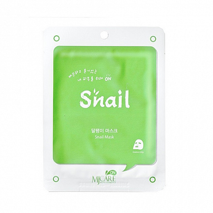 Маска для лица тканевая с муцином улитки MIJIN Care Snail Essence Mask, 22 гр, фото