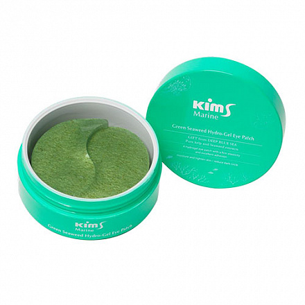 Маска (патчи) вокруг глаз гидрогелевая с водорослями Kims (Кимс) Marine Green Seaweed Hydro-Gel Eye Patch, 60 шт., фото
