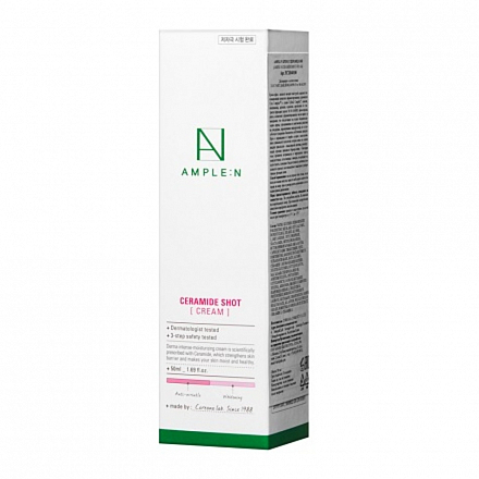 Крем для лица с церамидами Amplen (Амплен) Ceramide Shot Cream, 50 мл, фото